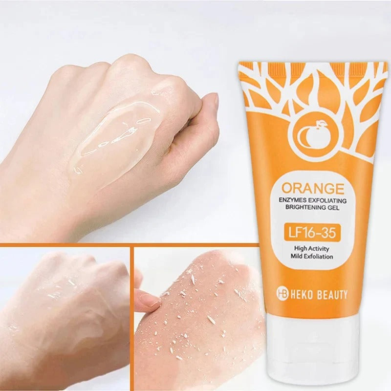 Orange Enzyme Exfoliating Gel – Gentle Brightening & Deep Cleansing Face Gel