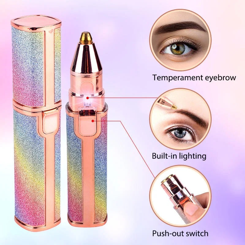 2-In-1 Rechargeable Electric Eyebrow Trimmer β Precision & Smooth Finish