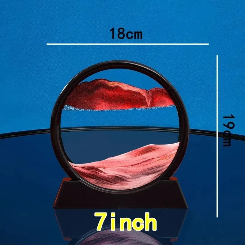 Moving Quick Sand Art Frame – Relaxing Home & Office Decor Showpiece