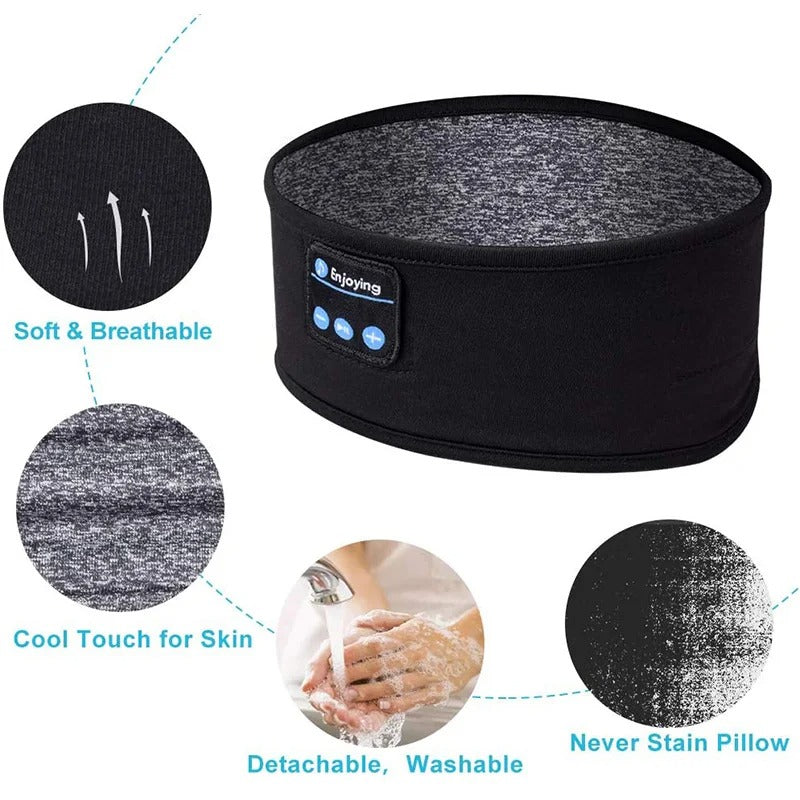 Bluetooth Headphones Sleeping Headband – Wireless Music & Sleep Comfort