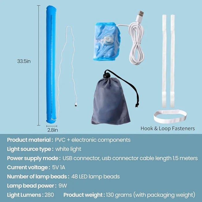Portable Rechargeable LED Camping Light | Waterproof Outdoor Emergency Tube Lamp