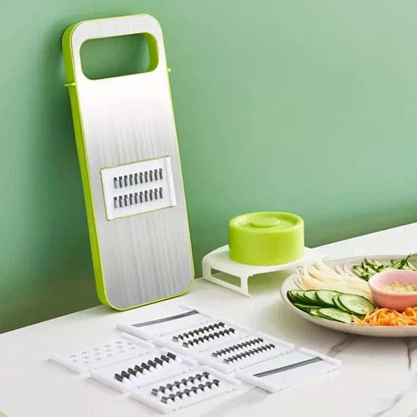 5-in-1 Vegetable Cutter – Multifunctional Stainless Steel Vegetable Cutter & Slicer for Kitchen
