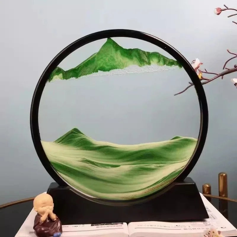 Moving Quick Sand Art Frame – Relaxing Home & Office Decor Showpiece