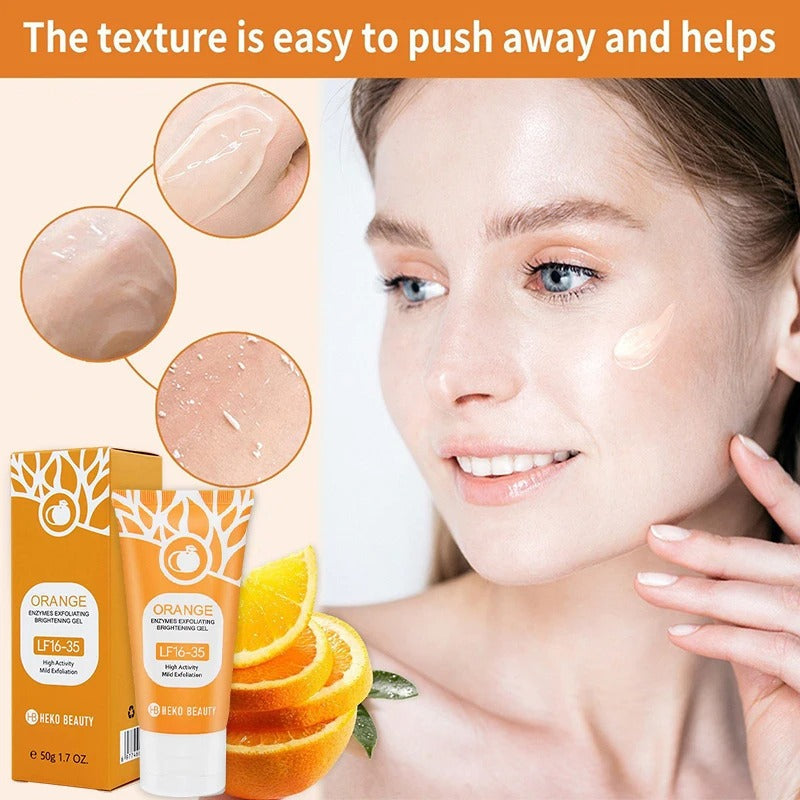 Orange Enzyme Exfoliating Gel – Gentle Brightening & Deep Cleansing Face Gel