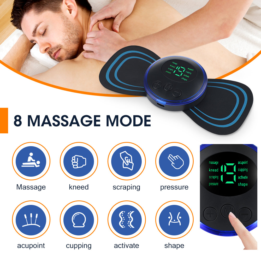 Smart EMS Muscle Massager | Rechargeable Electric Pulse Therapy Massage Pad