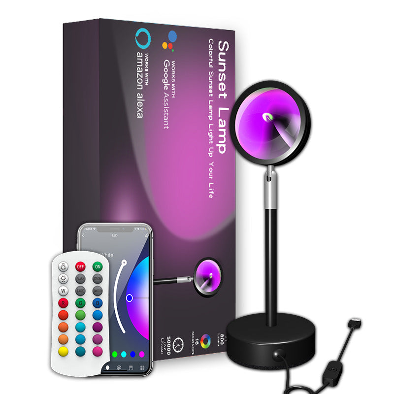 Smart RGB Sunset Projection Lamp | APP & Remote Control Ambient LED Light