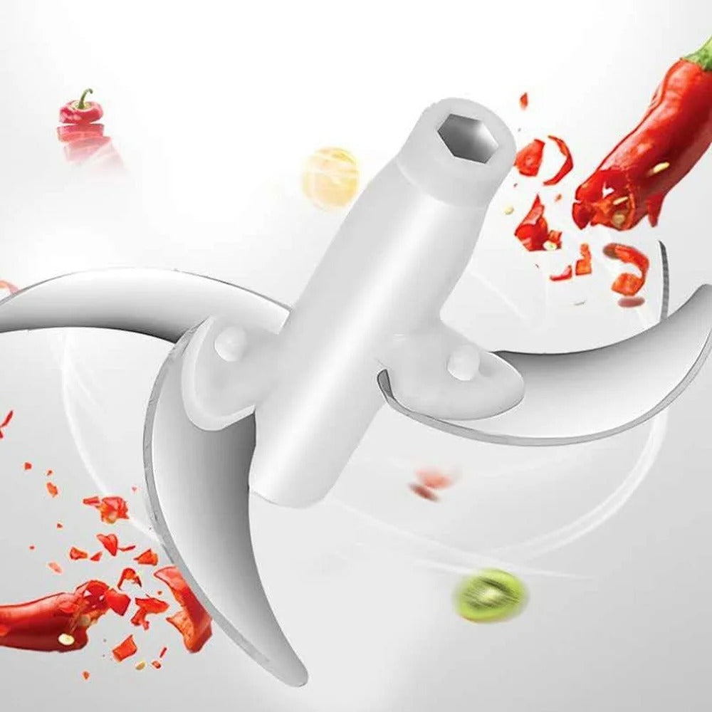 Manual Food Chopper Push – 1500ml Handheld Vegetable & Meat Chopper