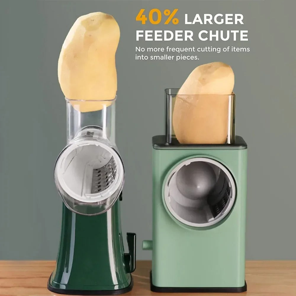 3-in-1 Manual Vegetable Slicer Roller – Multifunction Vegetable Cutter & Grater