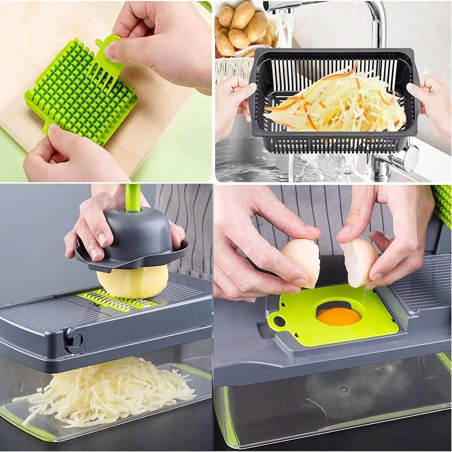 16-in-1 Vegetable Cutter – Multifunctional Slicer & Chopper
